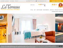 Tablet Screenshot of hotellaterrassa.com